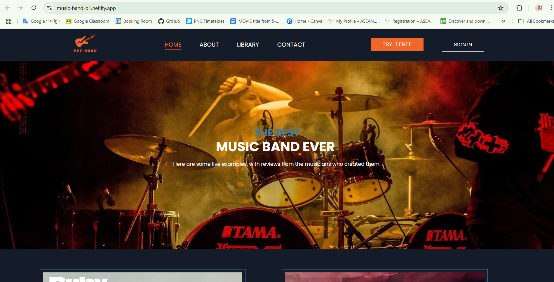 Music Website